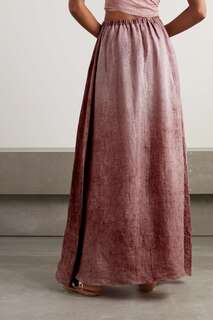 CORTANA льняная юбка макси Azama, розовый