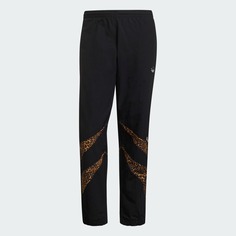 Спортивные брюки Adidas Originals SPRT Animal Print Shark Woven, черный/коричневый
