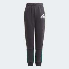 Брюки Adidas Training Badge Of Sport, темно-серый/зеленый/белый