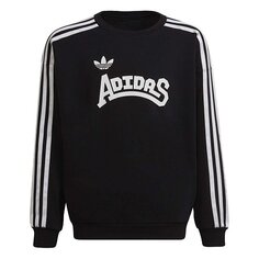 Свитшот Adidas Graphic Crew, черный/белый