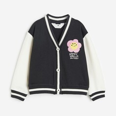 Кардиган H&amp;M Kids Printed SmileyWorld, черный H&M