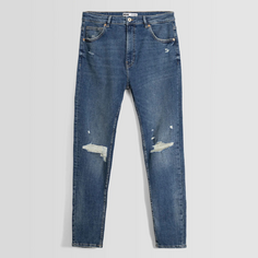 Джинсы Bershka Ripped Skinny, синий