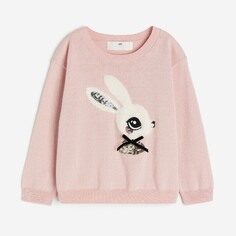 Свитер H&amp;M Kids Reversible-sequin, розовый H&M