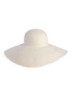 Флоппи-солнцезащитная шляпа Eric Javits, белый