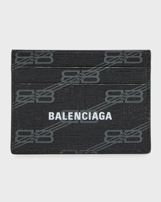 Фирменная мужская визитница BB Холст с покрытием Monogram Balenciaga