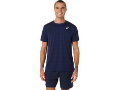 Топ Asics MEN COURT STRIPE SS TOP, полночь