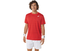 Топ Asics MEN COURT STRIPE SS TOP, красный