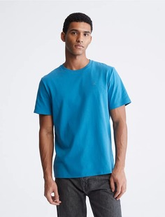 Футболка Calvin Klein Jeans Waffle Henley Crewneck, ярко-синий