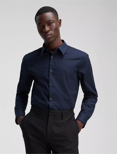 Рубашка Calvin Klein Slim Stretch, темно-синий