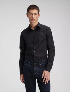 Рубашка Calvin Klein Slim Stretch, черный
