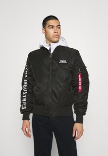 Легкая куртка Alpha Industries, черно-белый