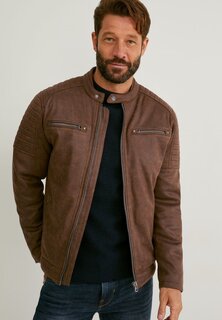 Куртка из искусственной кожи C&amp;A, коричневый