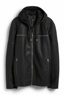Куртка из искусственной кожи C&amp;A, черный