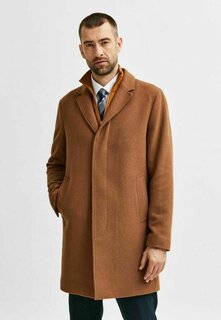 Классическое пальто Selected, коричневый