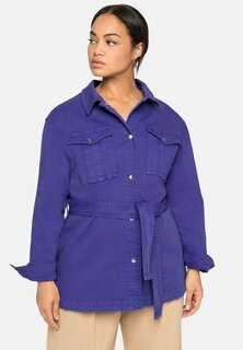 Джинсовая куртка Sheego, фиолетовый
