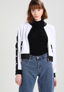 Куртка-бомбер Urban Classics, белый/черный/белый
