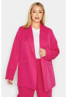 Короткое пальто Yours Clothing, ярко-розовый