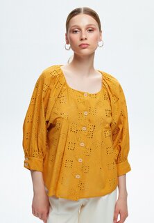 Блуза adL с квадратным вырезом, желтый
