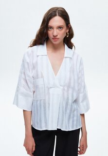 Блузка adL с глубоким вырезом, белый