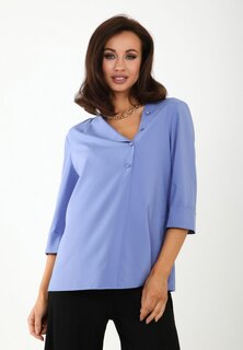 Блузка Awesome Apparel с глубоким вырезом, светло-синий