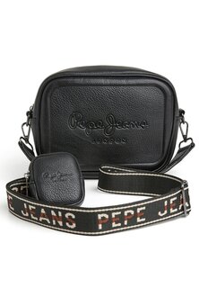 Сумка через плечо Pepe Jeans с логотипом, черный