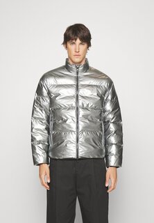 Зимняя куртка Armani Emporio без капюшона, серебристый
