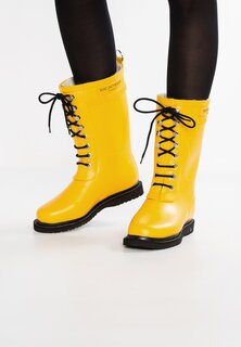 Резиновые сапоги Ilse Jacobsen со шнурками, желтый