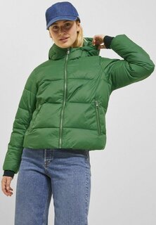Зимняя куртка JJXX с капюшоном, зеленый