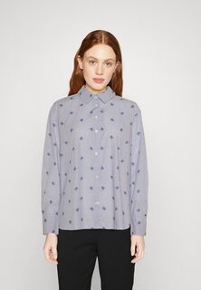 Блуза Tommy Hilfiger с принтом, белый/синий