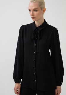 Рубашка Touché Privé с пуговицами-стразами, черный