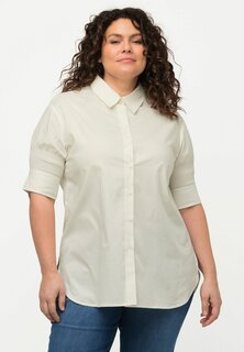 Рубашка Ulla Popken с укороченными рукавами, кремовый