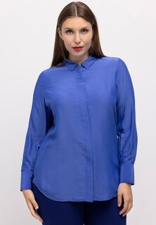 Рубашка Ulla Popken, светло-серый/синий