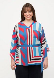 Туника Ulla Popken Oversize, розовый/ярко-красный