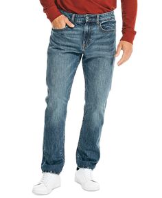 Мужские спортивные зауженные джинсы из эластичного денима с 5 карманами Nautica, мульти