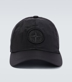 Бейсболка с вышитым логотипом Stone Island, черный