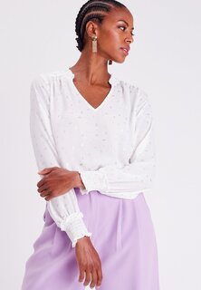 Блуза Cache Cache с глубоким вырезом, белый