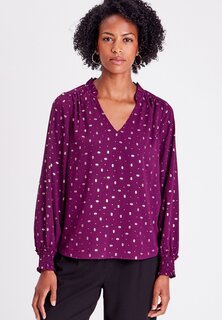 Блуза Cache Cache в горошек, фиолетовый