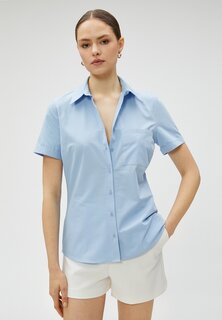 Рубашка Koton с коротким рукавом, синий