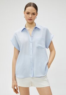 Рубашка Koton с карманом, синий