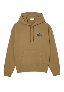 Худи с капюшоном Lacoste, коричневый