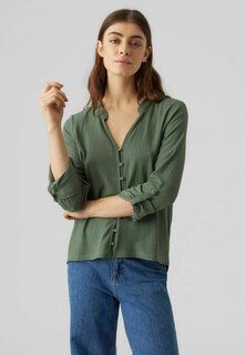 Рубашка Vero Moda, зеленый