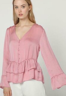 Блузка La Morena с V-образным вырезом, розовый