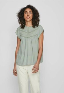 Блузка VILA с короткими рукавами, бледно-зеленый