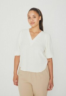 Блуза mbyM с глубоким вырезом, белый