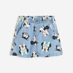 Юбка H&amp;M Kids A-line Denim Minnie Mouse, светло-синий H&M