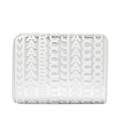 Marc Jacobs Компактный Мини-кошелек, серебристый и ярко-белый