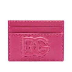 Кожаная визитница с логотипом Dolce &amp; Gabbana, розовый
