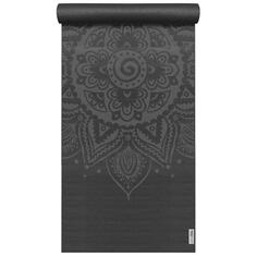 Коврик для йоги YOGISTAR Basic Art Collection лотос мандала, серый гранит