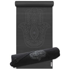 YOGISTAR Yoga Set Starter Edition - рука Фатимы (коврик для йоги + сумка для йоги), черный