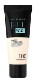 Maybelline Fit Me Matte+Poreless Праймер для лица, 100 Warm Ivory